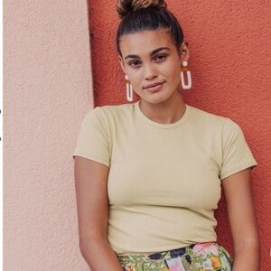 Jungmaven Tiny Tee Shirt Light Green Cotton Hemp Blend size XS